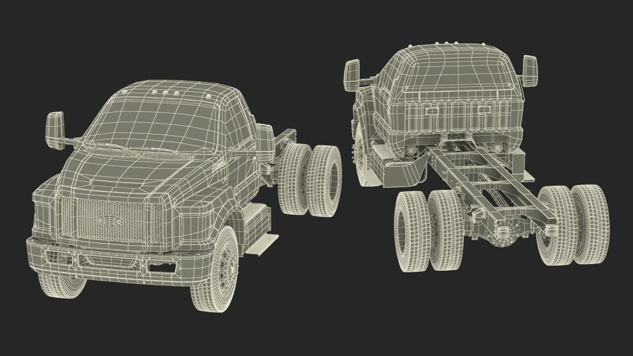 Ford F-650 Crew Cab Chassis 3D