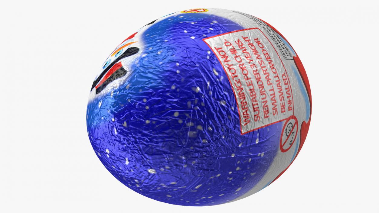 Kinder Surprise Christmas Chocolate Egg 3D model