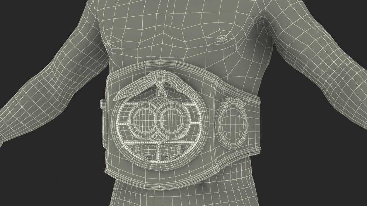 3D International Boxing Federation Champion Rigged for Cinema 4D