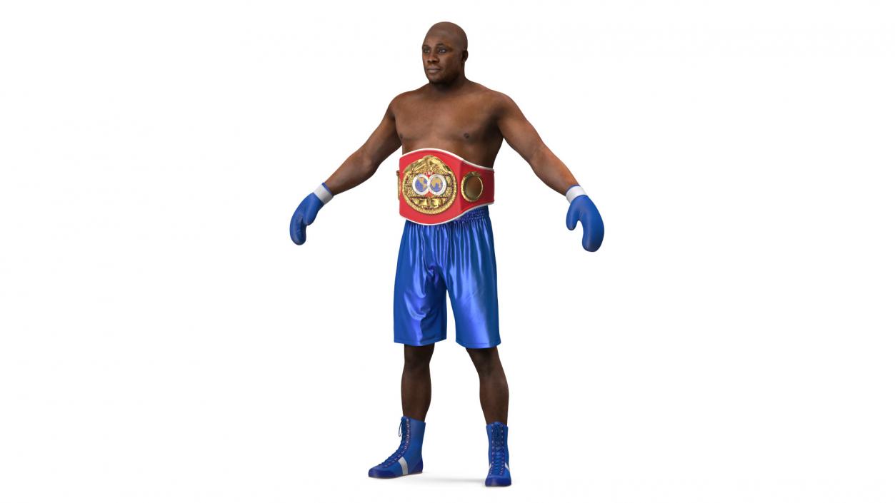 3D International Boxing Federation Champion Rigged for Cinema 4D