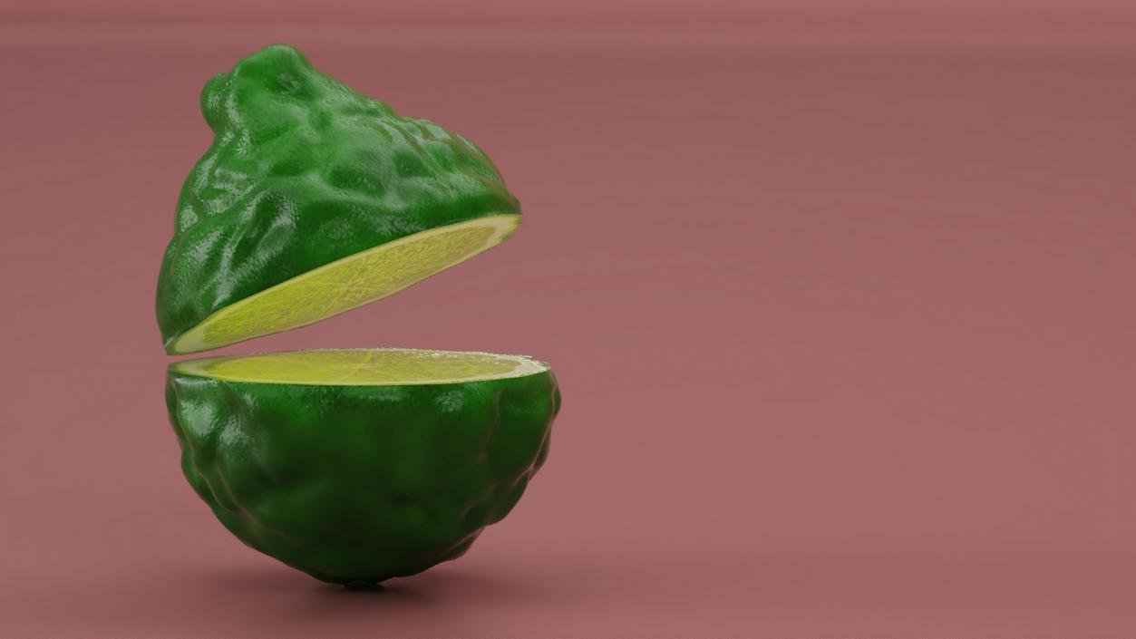 Half Bergamot Fruit 3D model