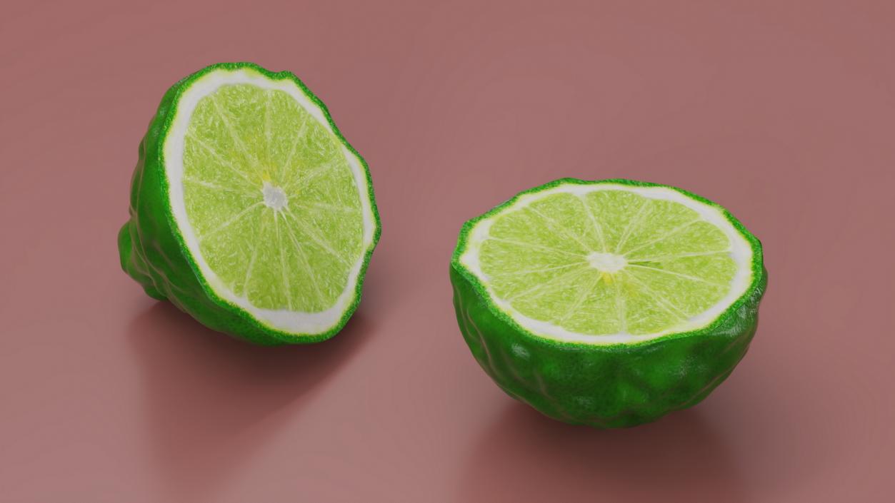 Half Bergamot Fruit 3D model