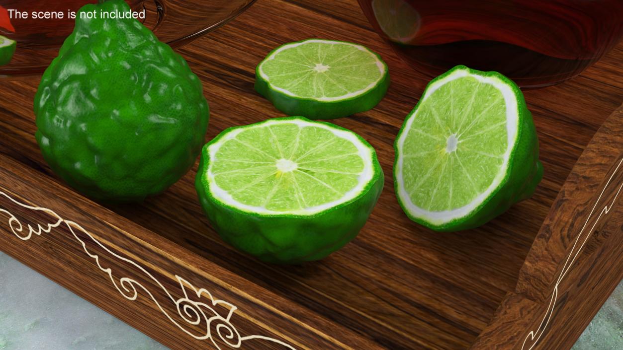 Half Bergamot Fruit 3D model