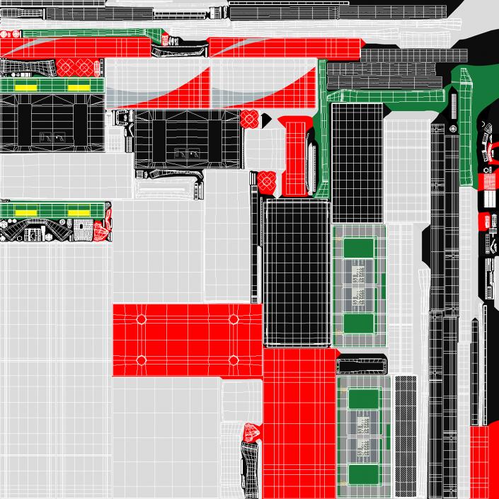 Fuel Pump Four Nozzles 3D