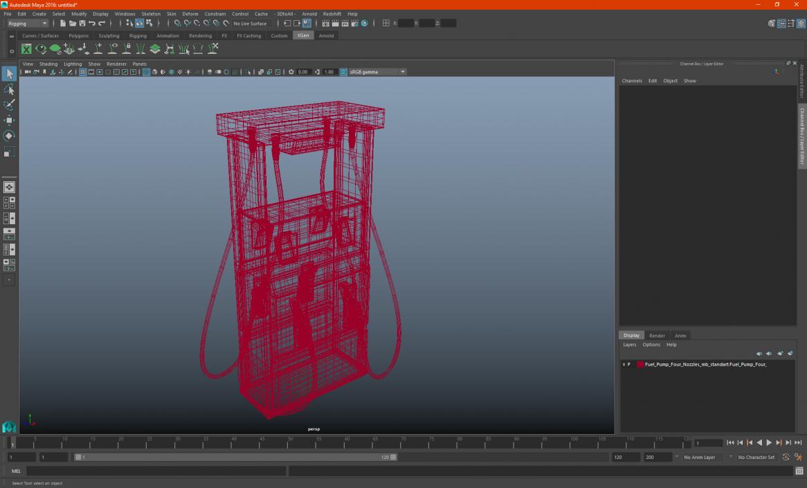 Fuel Pump Four Nozzles 3D