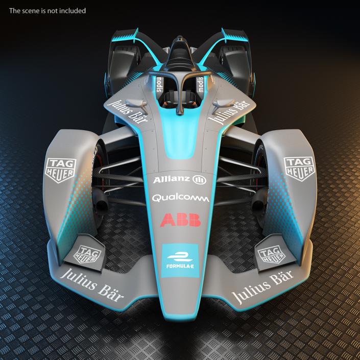 3D model Gen2 Formula E Car Rigged