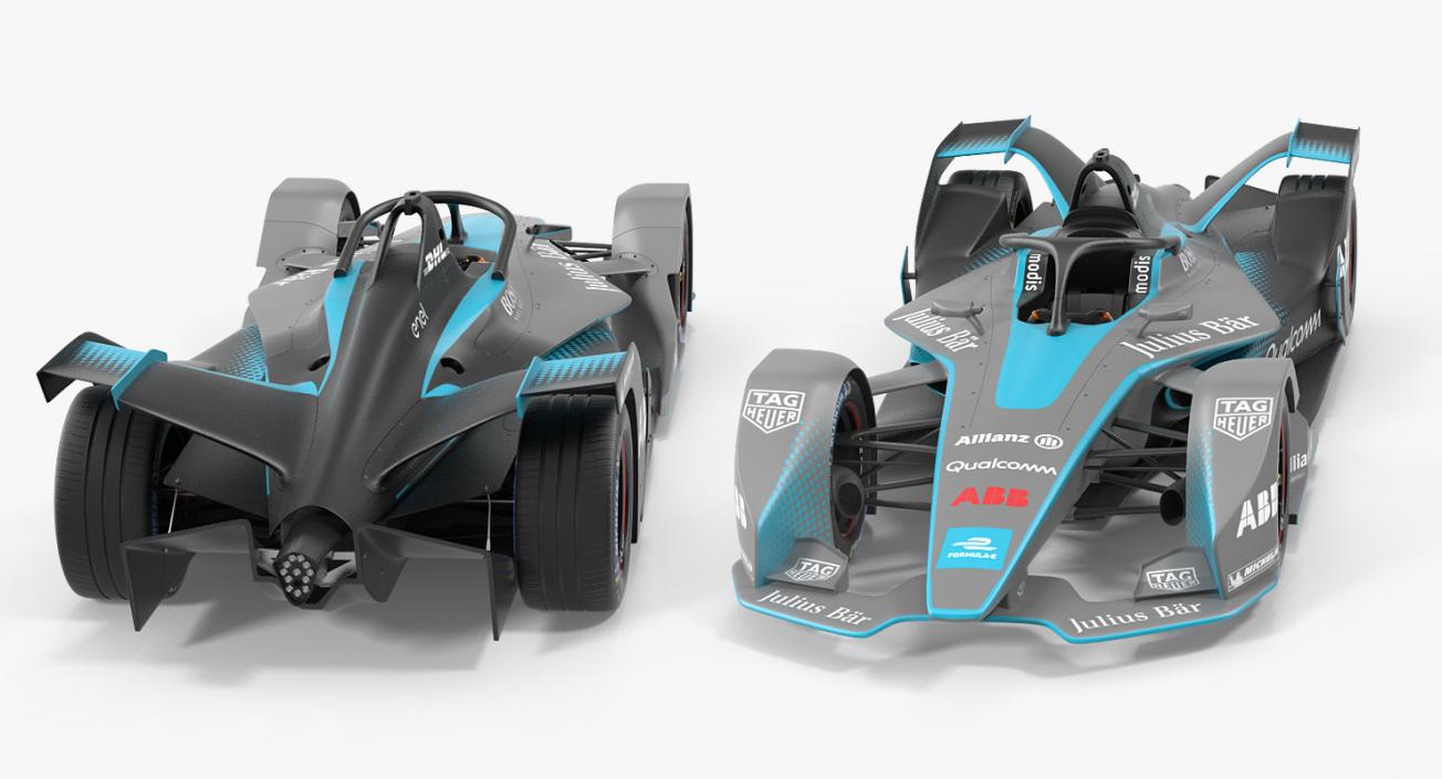 3D model Gen2 Formula E Car Rigged