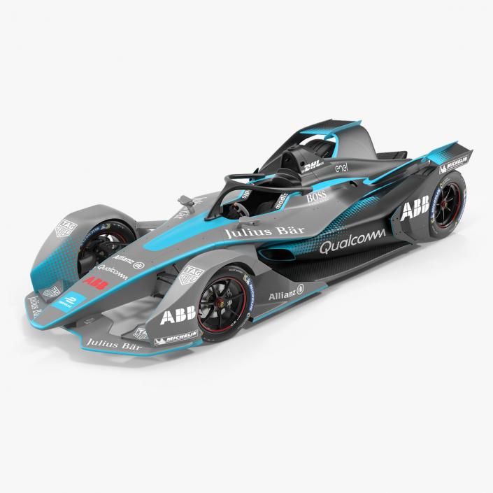 3D model Gen2 Formula E Car Rigged