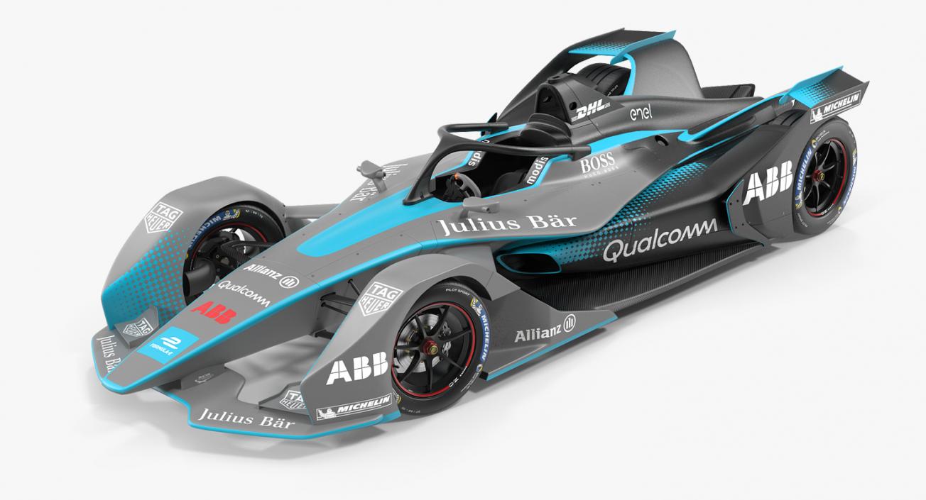 3D model Gen2 Formula E Car Rigged