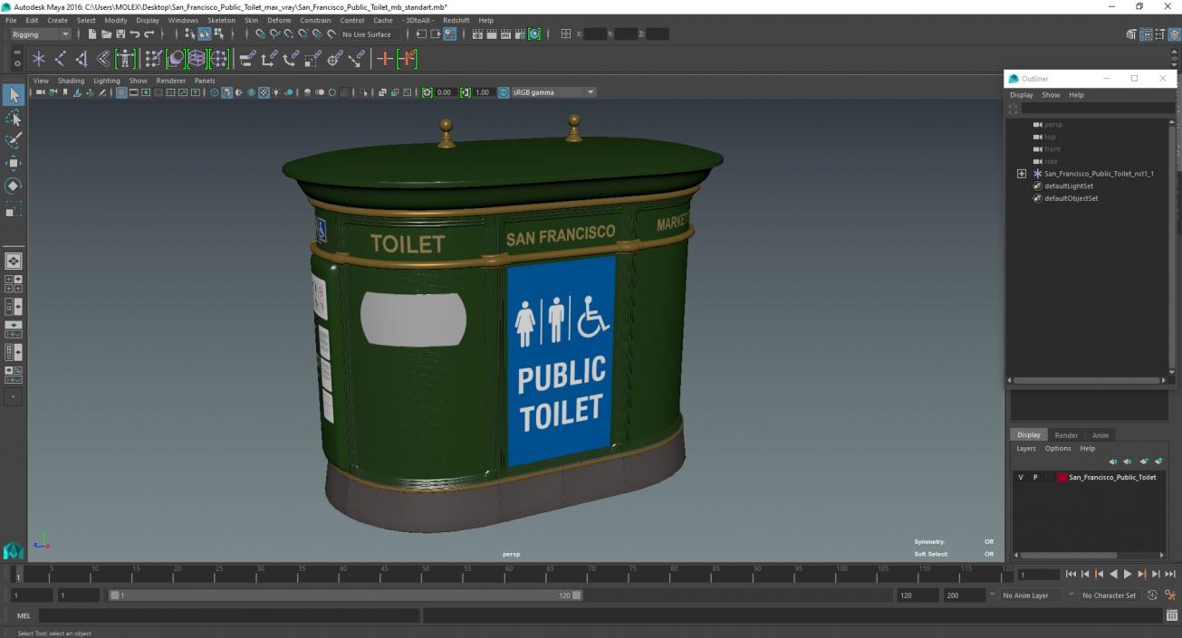 San Francisco Public Toilet 3D