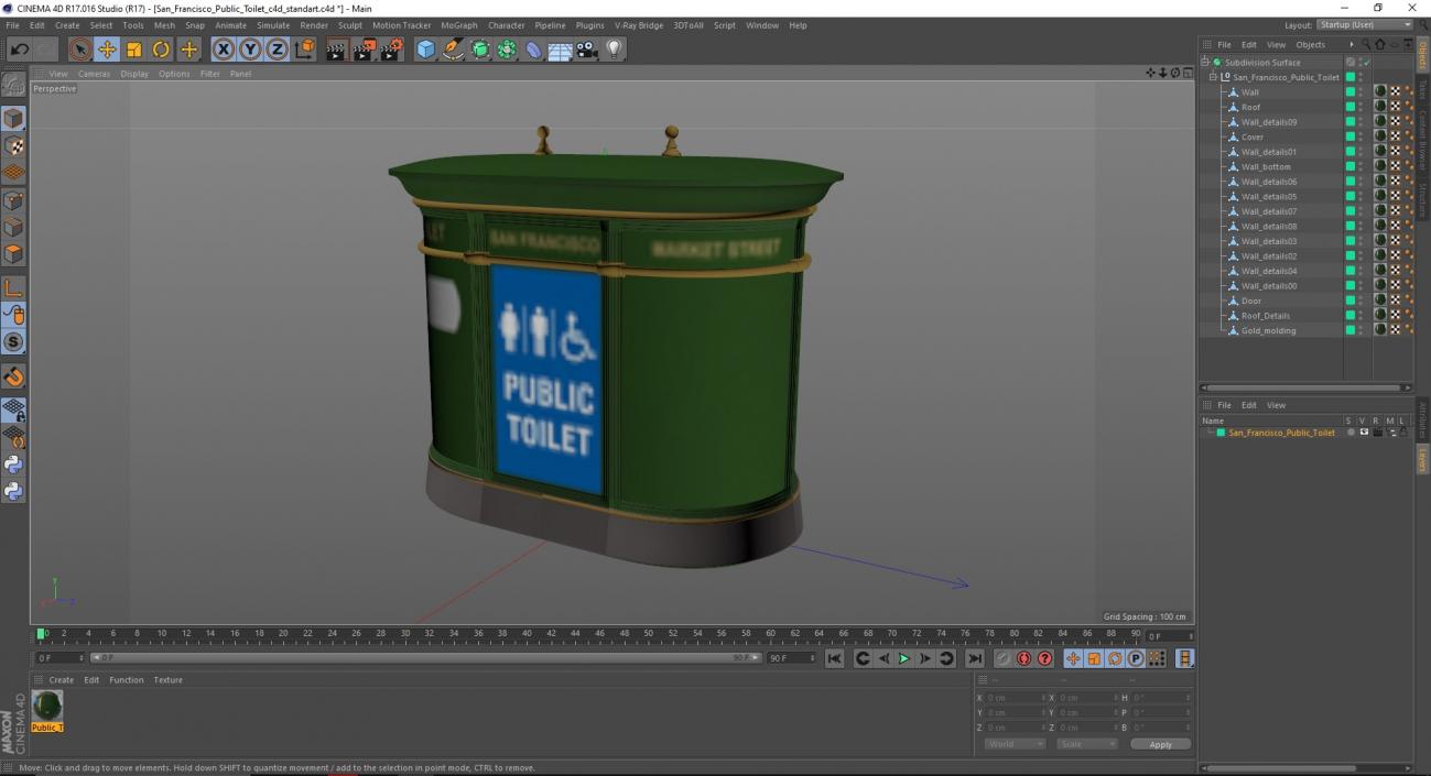 San Francisco Public Toilet 3D