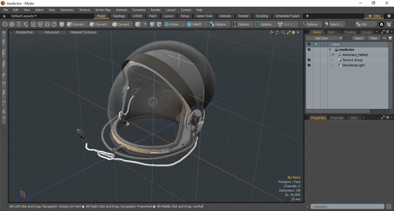 3D Astronaut Helmet 2 model