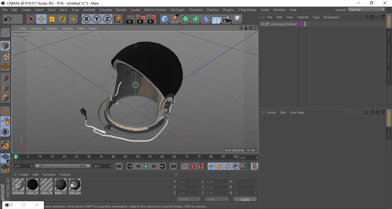 3D Astronaut Helmet 2 model