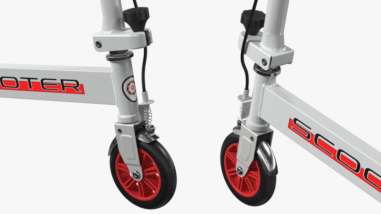 3D PowerWing Scooter Gray Red