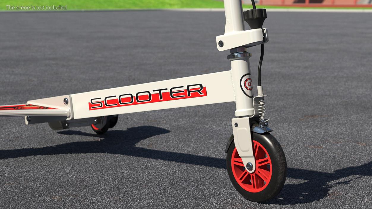 3D PowerWing Scooter Gray Red