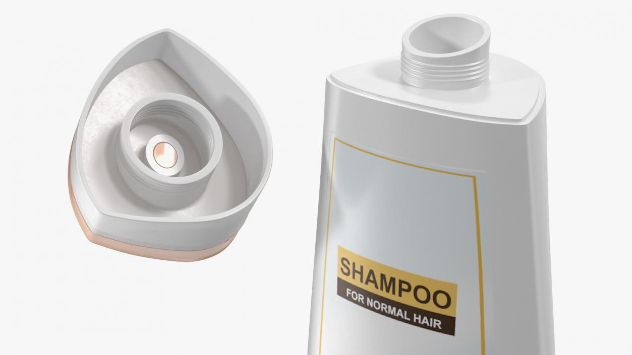 3D model 400ml Shampoo Bottles Set