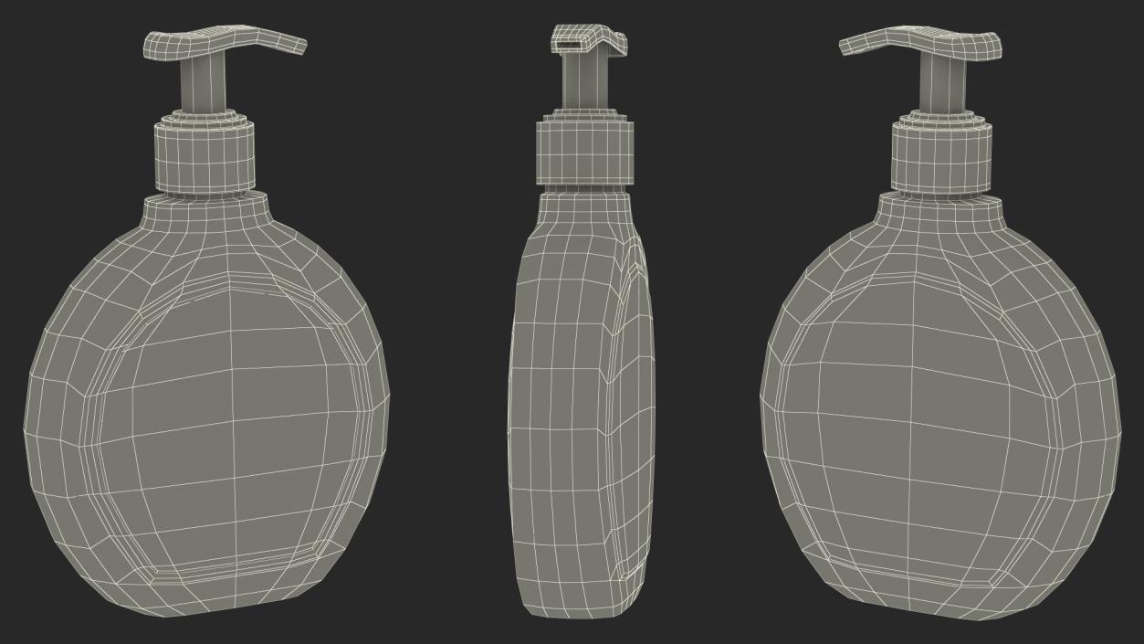 3D model 400ml Shampoo Bottles Set