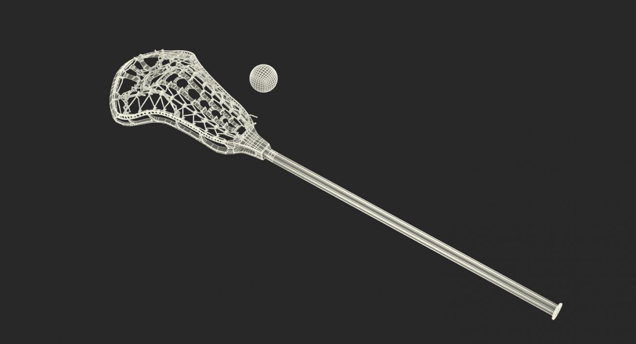 Nike Lunar Elite Womens Lacrosse Stick and Ball 3D