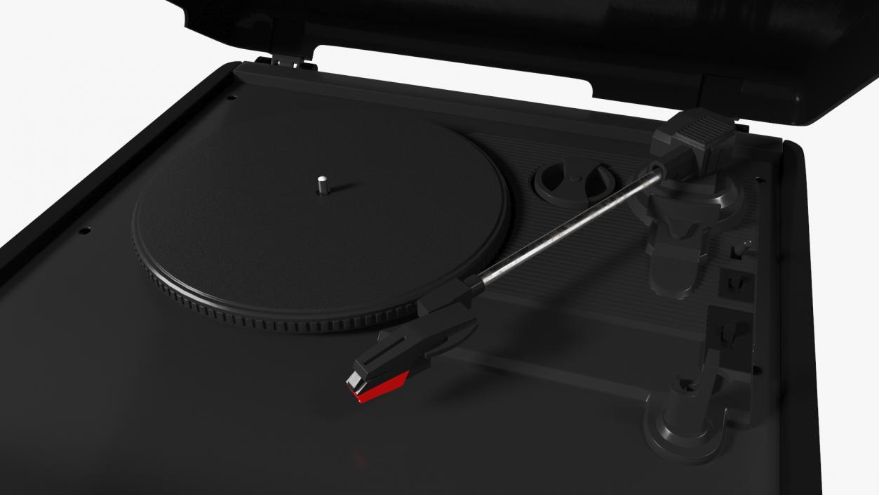 3D model Victrola Black Retro Turntable