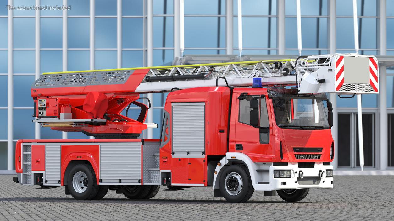 3D model Firefighting Truck with Ladder