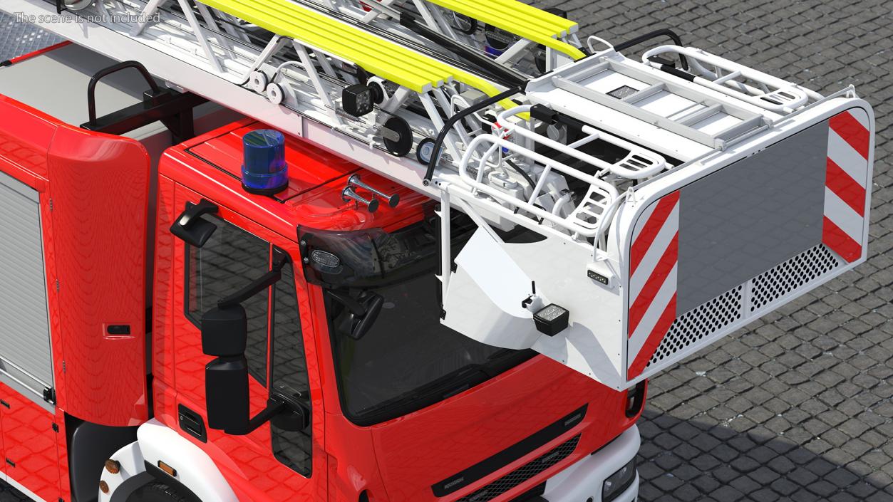 3D model Firefighting Truck with Ladder