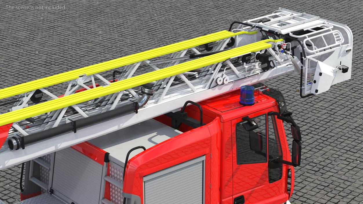 3D model Firefighting Truck with Ladder