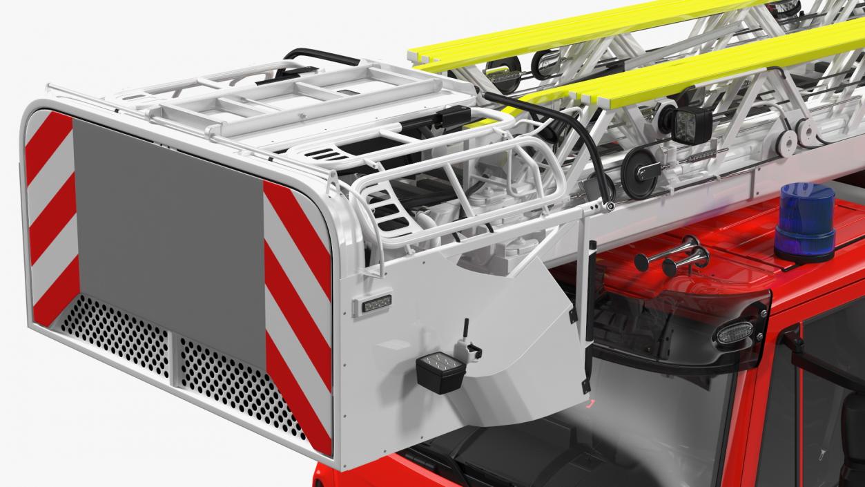 3D model Firefighting Truck with Ladder