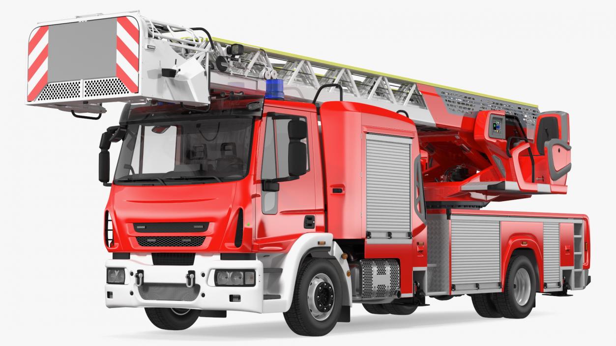 3D model Firefighting Truck with Ladder