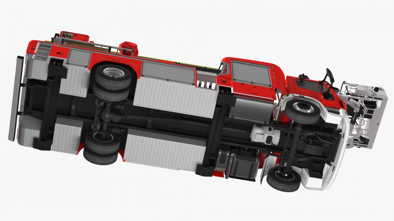 3D model Firefighting Truck with Ladder