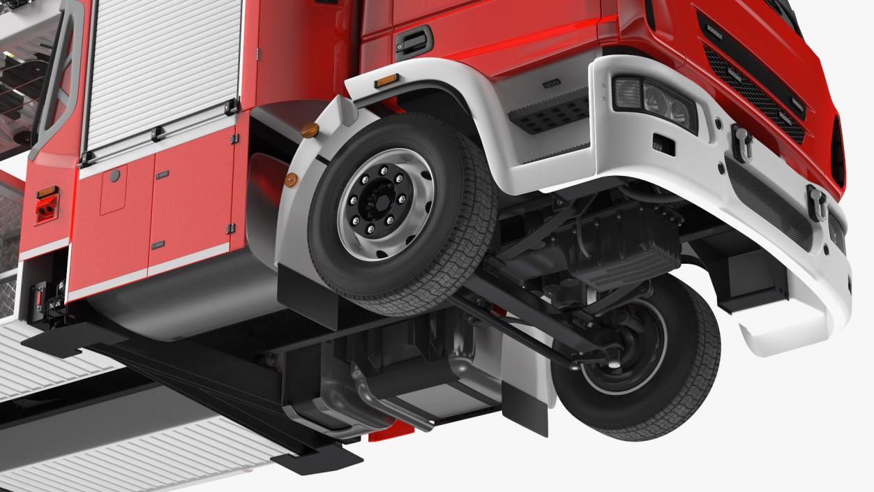 3D model Firefighting Truck with Ladder