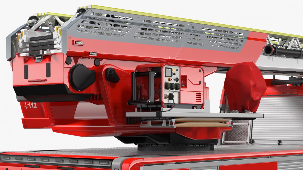 3D model Firefighting Truck with Ladder