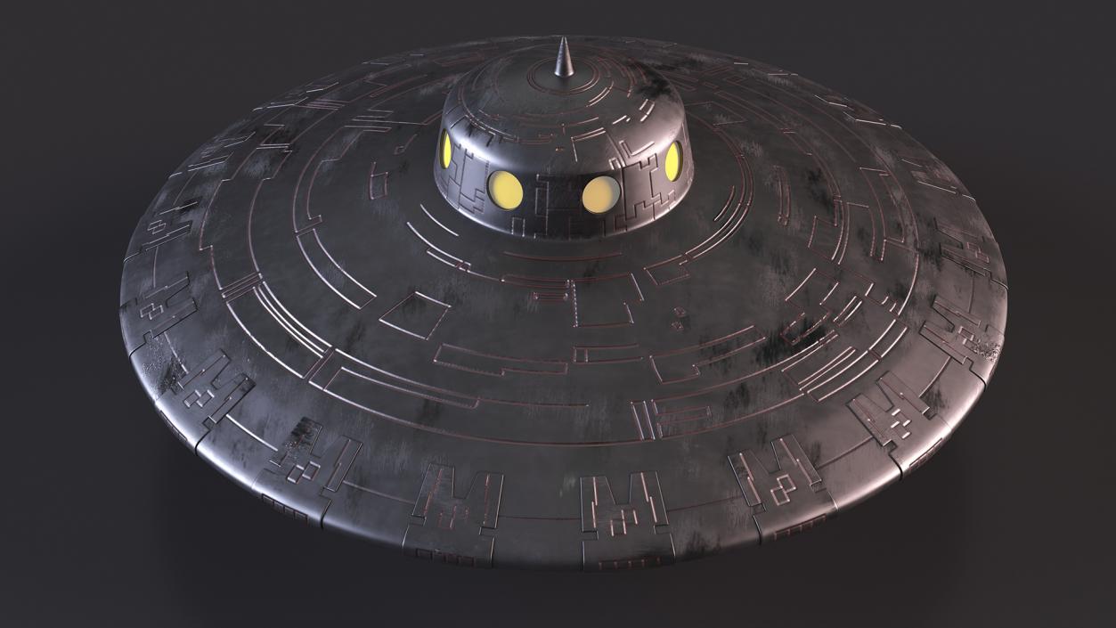 3D Fly Old UFO Ship