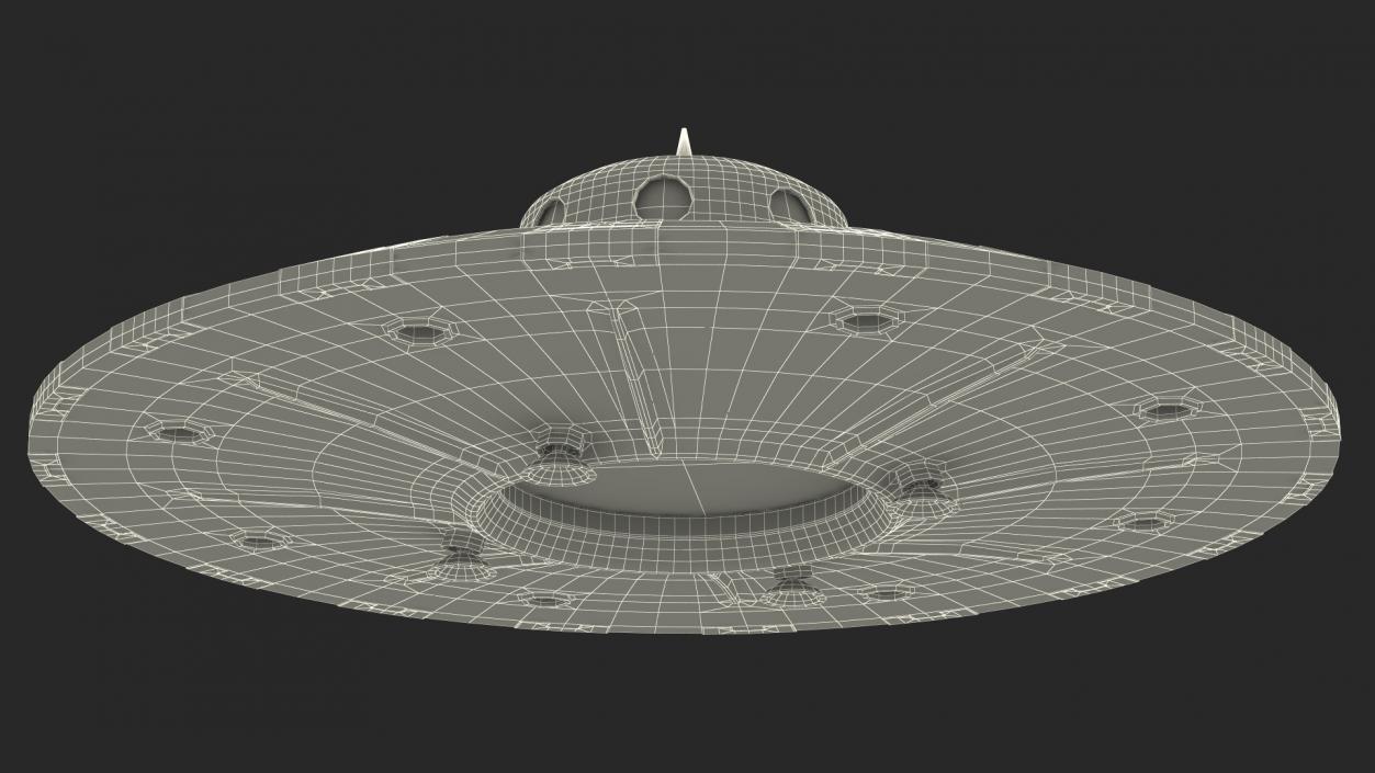 3D Fly Old UFO Ship