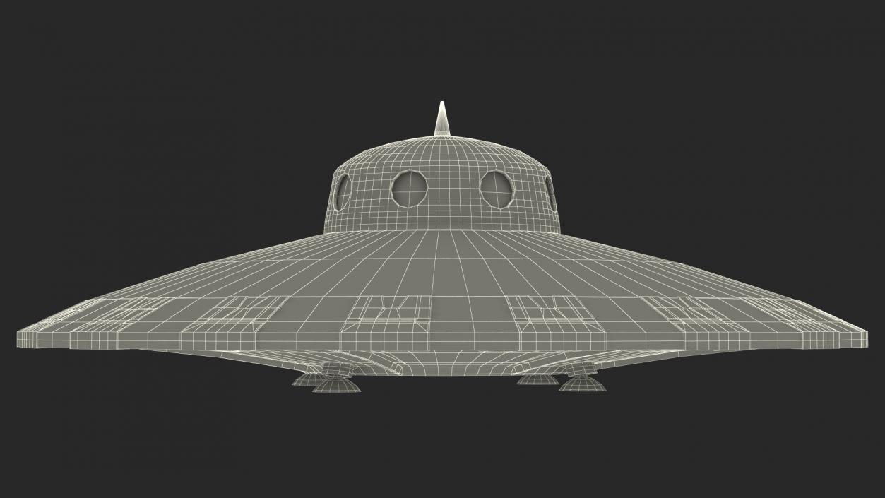 3D Fly Old UFO Ship