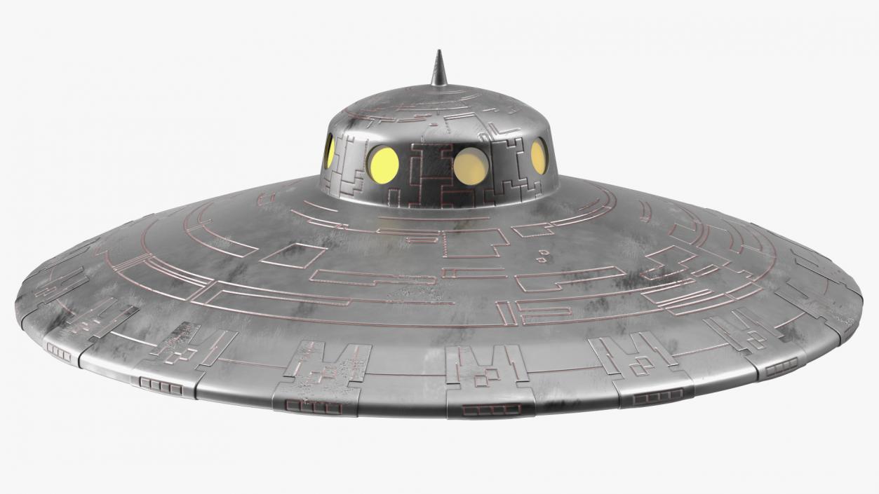 3D Fly Old UFO Ship