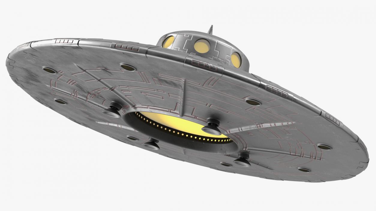 3D Fly Old UFO Ship