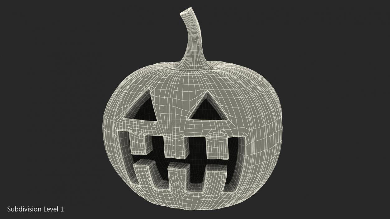 3D Halloween Pumpkinhead