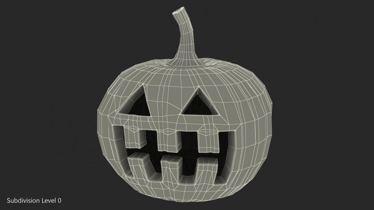 3D Halloween Pumpkinhead