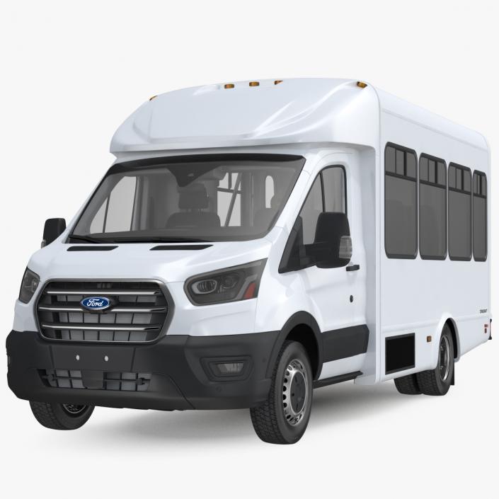 3D Ford Starlite 2020 Transit Shuttle Bus model