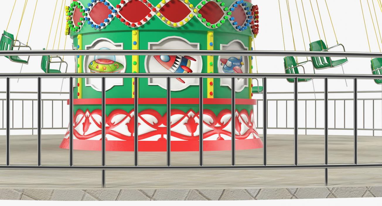 Carnival Swing Ride 3D model