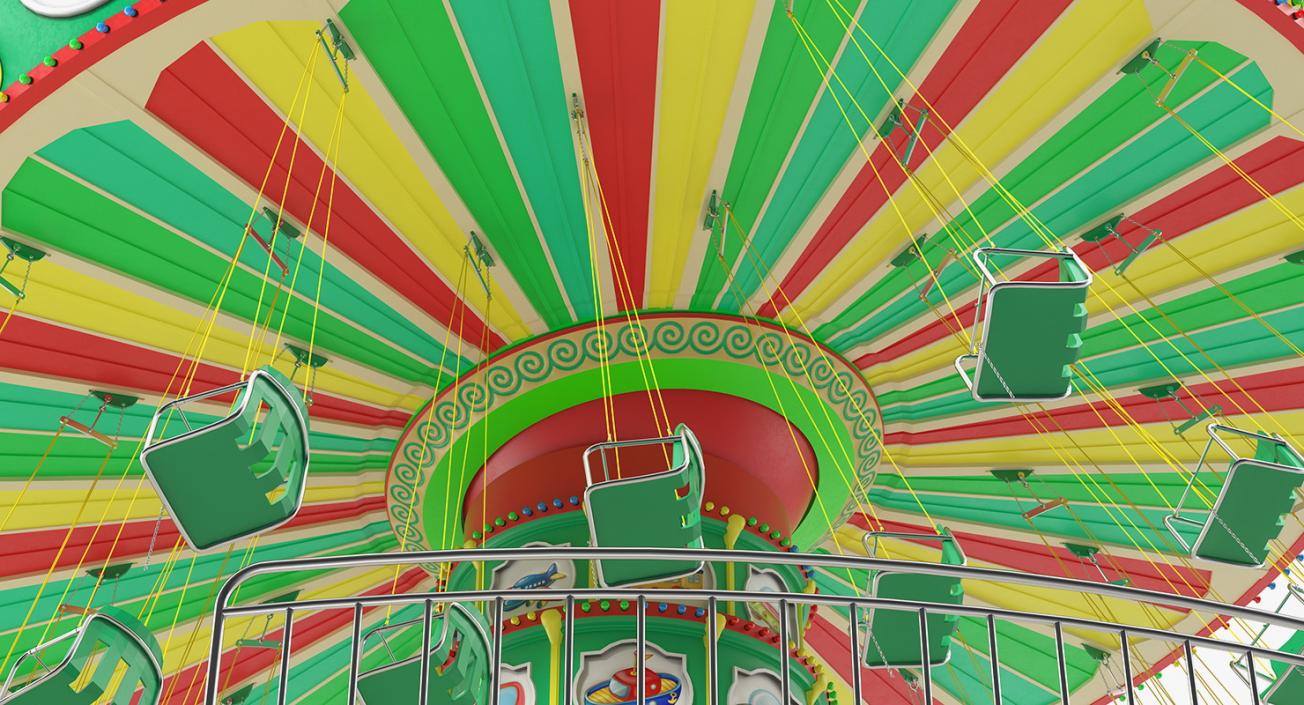 Carnival Swing Ride 3D model