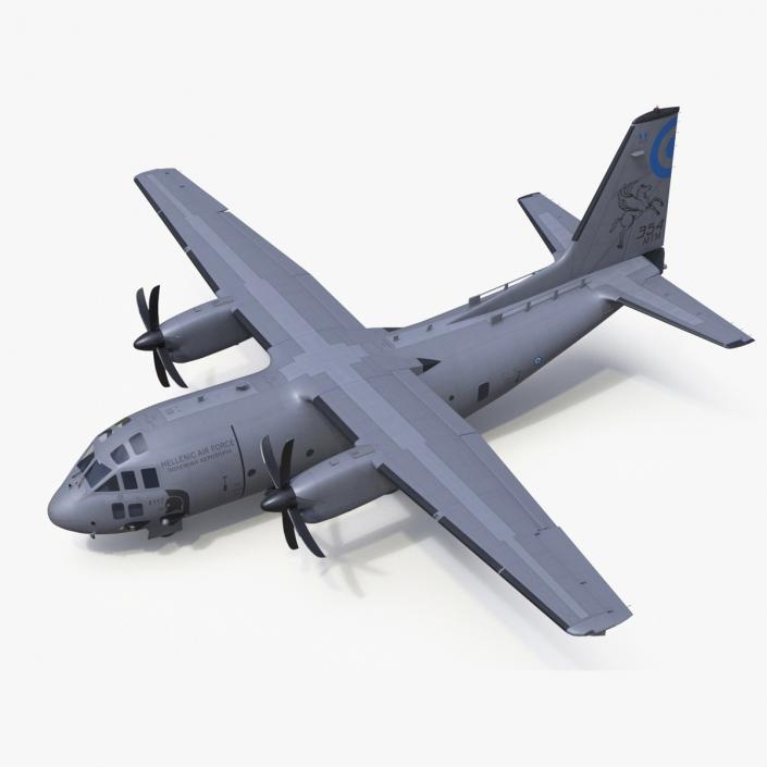 3D Aircraft Alenia C-27J Spartan Greece Rigged model