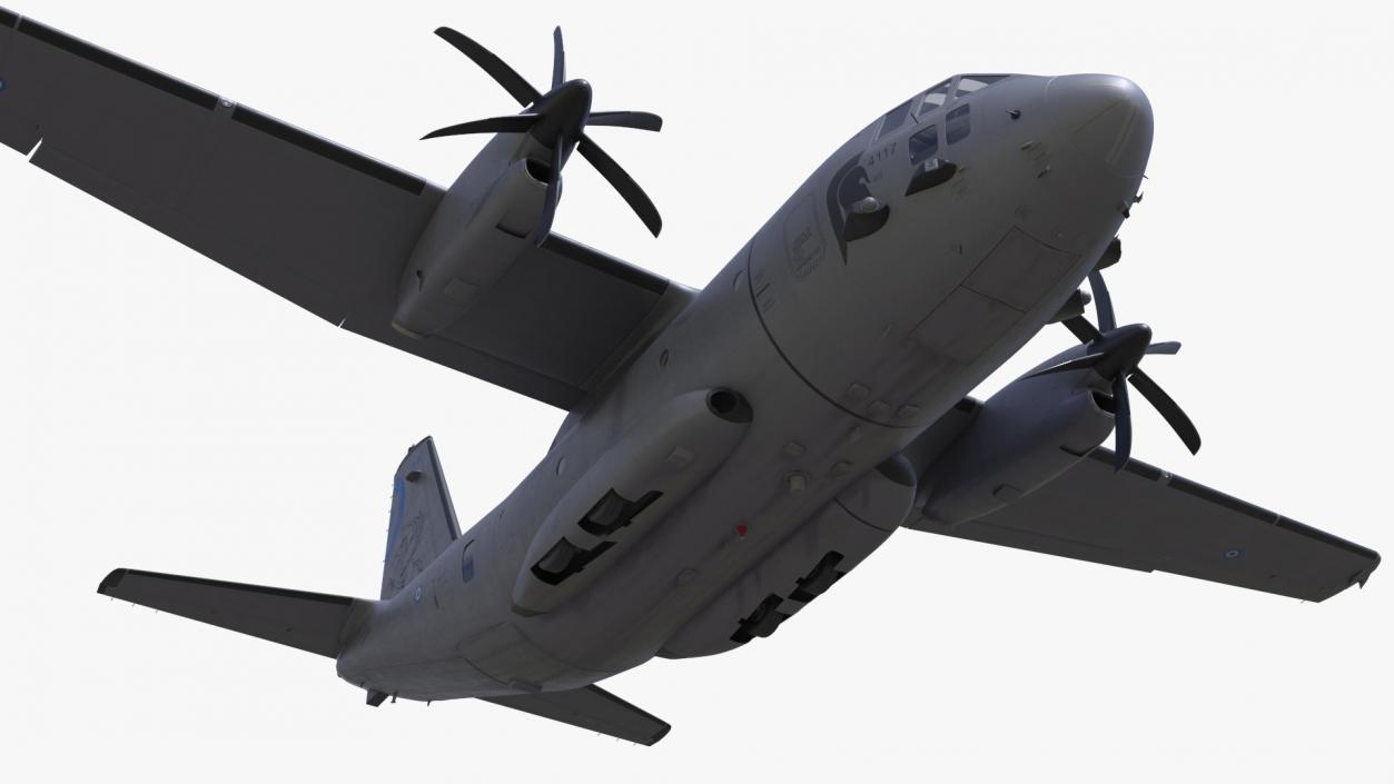 3D Aircraft Alenia C-27J Spartan Greece Rigged model