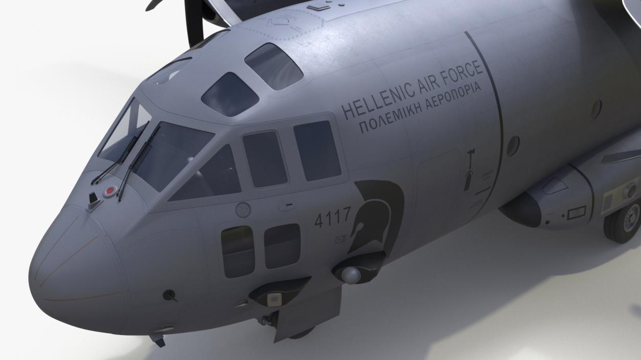 3D Aircraft Alenia C-27J Spartan Greece Rigged model