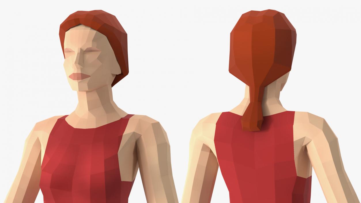 3D Low Poly Lifeguard model