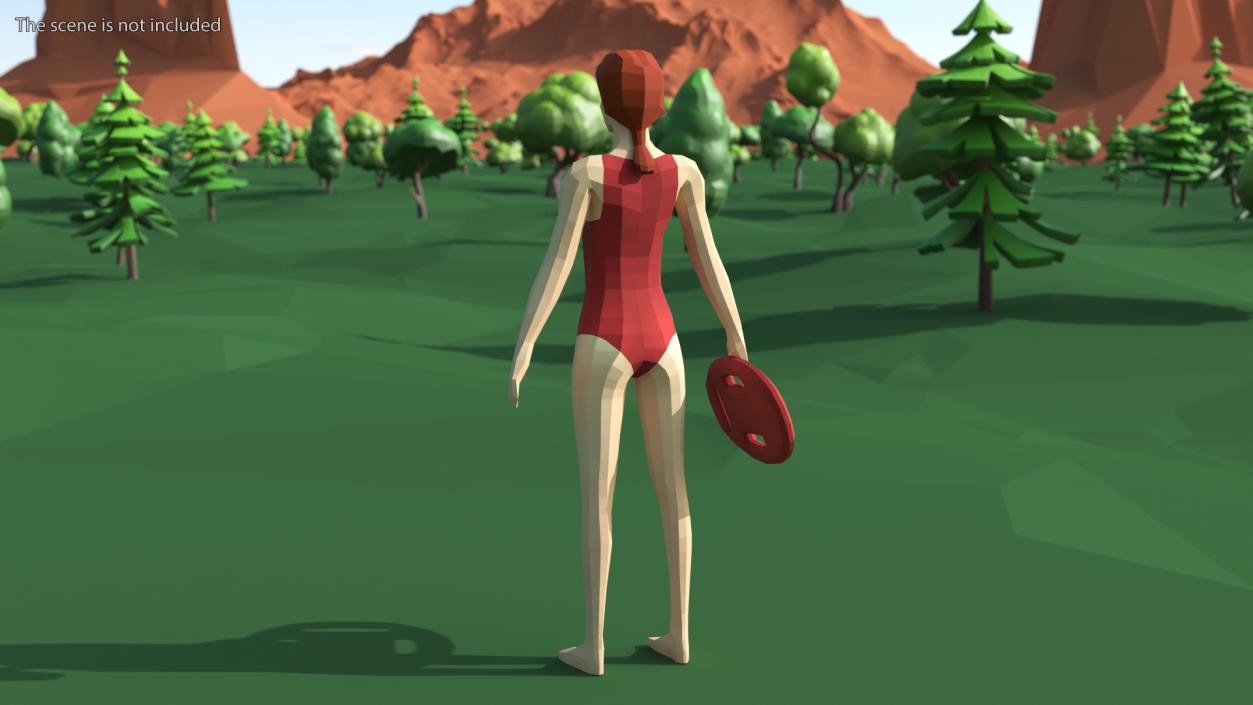 3D Low Poly Lifeguard model