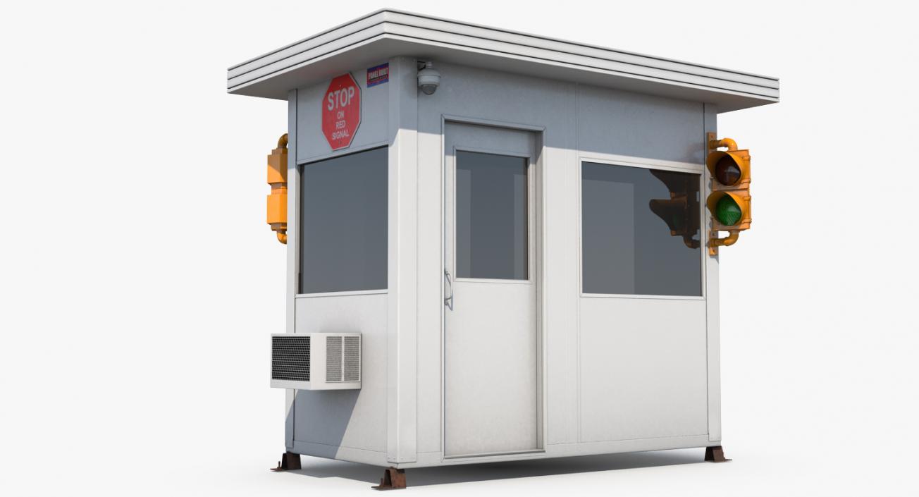 Portable Security Booth Cabin 3D model