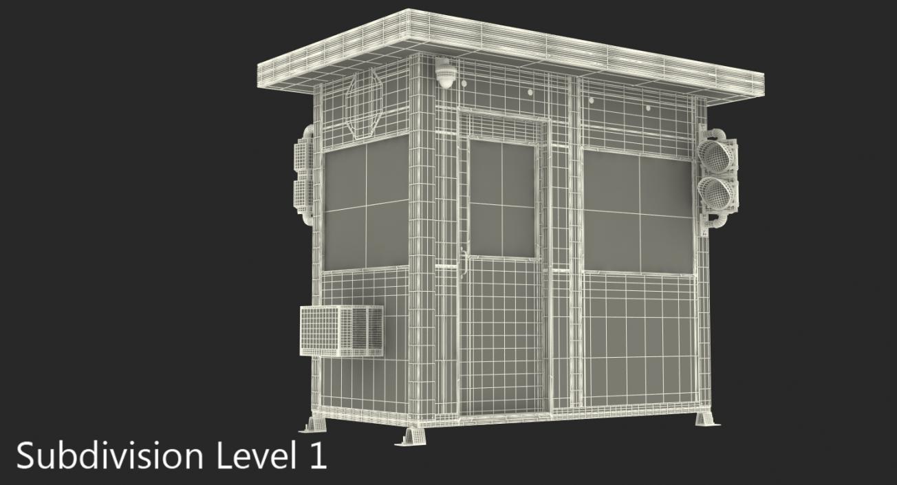 Portable Security Booth Cabin 3D model