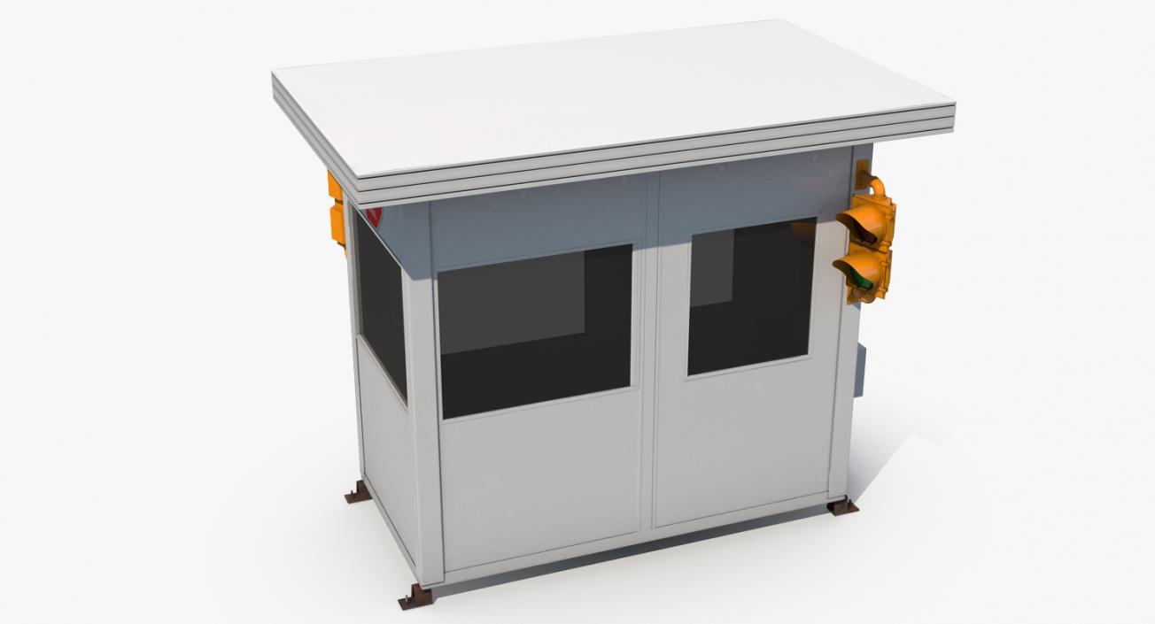 Portable Security Booth Cabin 3D model