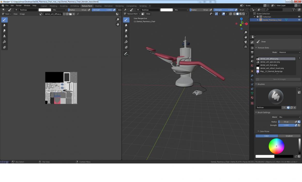 3D Dental Planmeca Chair